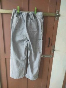 ZudioGray Wide-Leg Cargo Pants