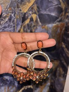 Stunning Hoop Earrings with Stones