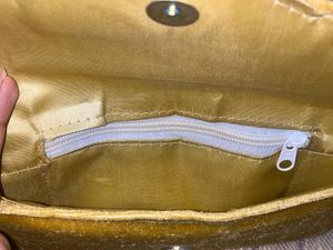 Elegant Yellow Embellished Clutch
