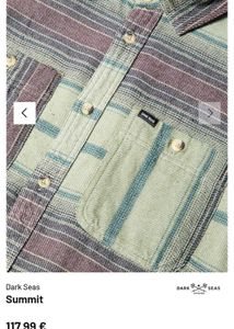 Dark Seas Summit Striped Flannel Shirt