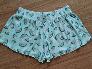 Cute Watermelon Print Pajama Shorts