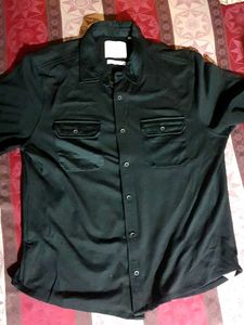 Jack & Jones Solid Black Shirt