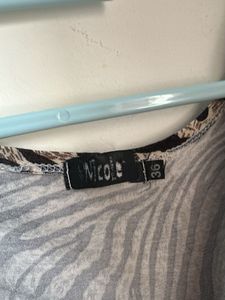 Stylish Zebra Print Y2k top