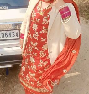 Embroidered Kurta Set with Dupatta