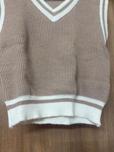 Cozy Knit V-Neck Sweater Vest