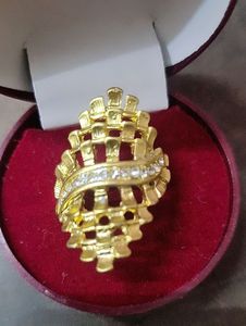 Restocked Gold plated ring size 15