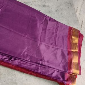 Purple Silk Saree
