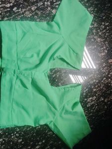 Bright Green Designer Blouse