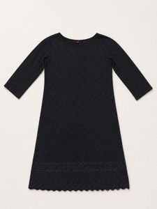 ❗️NEW❗️Black Embroidered Textured Straight  Kurta