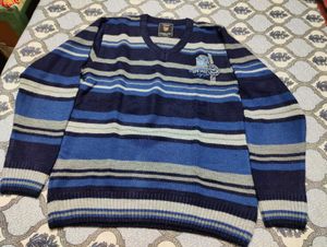 Striped V-Neck Sweater