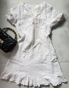 White Eyelet Dress