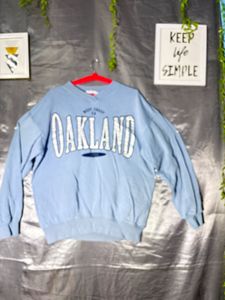 H&amp;M Light Blue Oakland West Coast Sweatshirt