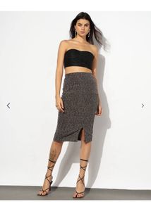 metallic party skirt
