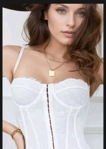 white lace corset Top | Savana