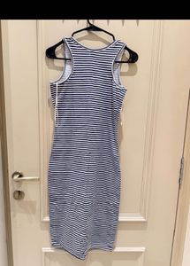 Striped Sleeveless Bodycon Dress