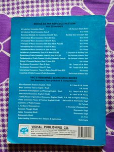 Introductory Economics for Major/Minor Courses