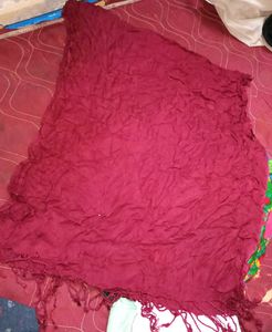 Pastel Lounge Pants Set:2 with maroon dupatta