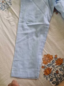 Light Blue Embroidered Kurta