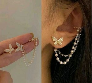Butterfly Ear Cuff &amp; Stud Set