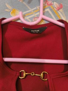 MAX Red Top with Gold Hardware