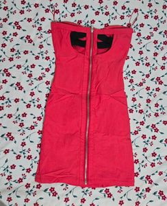 Charming Red Strapless Dress