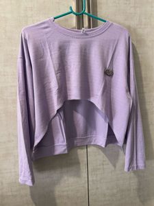 Lavender Cropped Long Sleeve