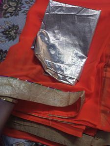 brand new party wear chiffon saree with blouse