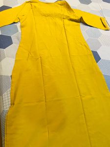 Purchase from shoppers stop Embroidered Mustard Ku