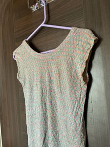 New Sleeveless Top Pinkish Blue For Women