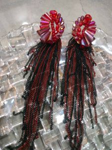 Red Crystal Earring