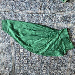Elegant Green Silk Kurta Set