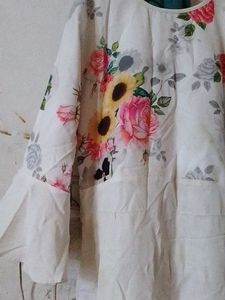 beautiful flower print froc