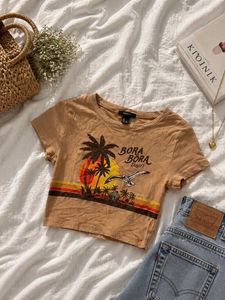 forever 21 crop top 🤎