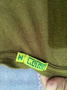 M-L Size Olive Green V-Neck T-shirt