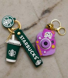 2 Cute Starbucks & Camera Keychains
