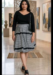 Chic Striped Midi dress