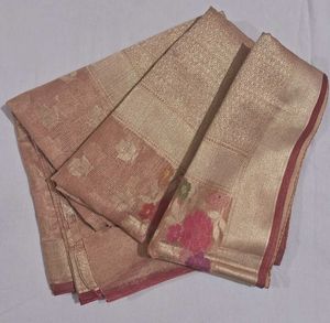 Beautiful Kora Silk Saree (with blouse)