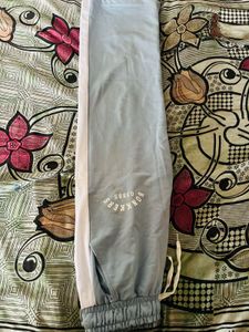 Light Blue Wide Leg Track Pants