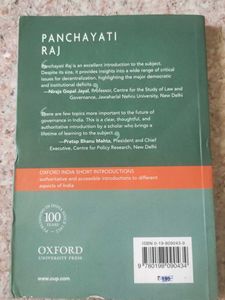 Panchayati Raj: Oxford India Short Introductions