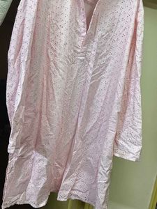 Chic Eyelet Cotton Kurta