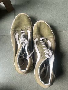 Almost Never Worn Vans In Green Color .