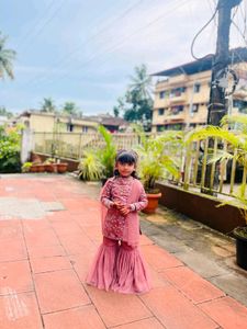 Girls' Pink Ethnic Wear Set