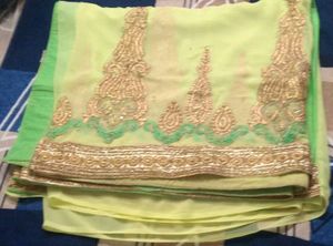 green saree for women