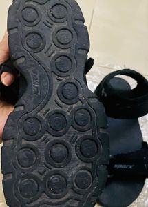 Sparx Black Comfort Sandals (7-8) yrs