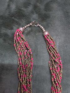 Boho Beaded Pendant Necklace
