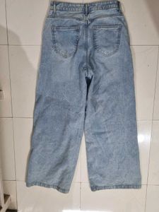 Light Wash Wide Leg Jeans