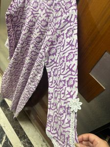 Purple Floral Print suit