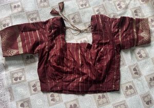 Seematti brown saree with blouse