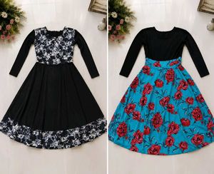 Chic Floral Print Dresses (Set of 2)