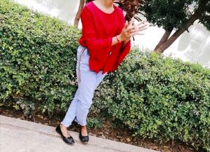 Red Western Top